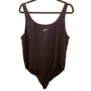 Nike Tank Style Cotton Blend Black Bodysuit Size 2X EUC